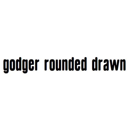 Godger Rounded Drawn Stylish Trendy Tech Elegant English Font