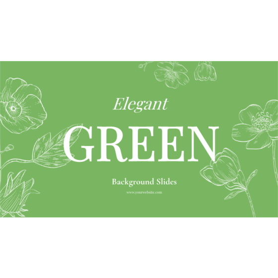 Fresh Green Hand-Drawn Organic Skincare Brand Marketing PPT Template