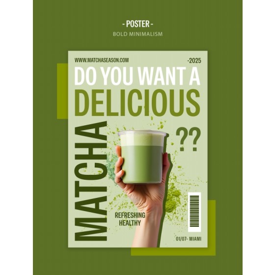 Freshly Squeezed Juice Drink Poster PSD Template, Green Fruit Juice Poster Design Source File